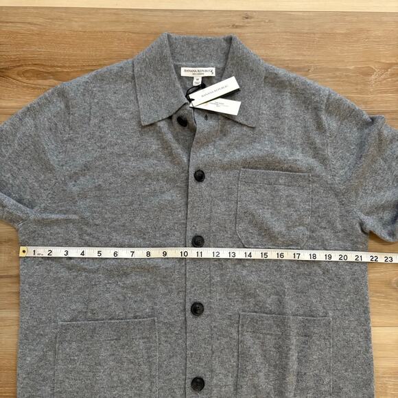 Banana Republic Cashmere Polo Cardigan M - Picture 4 of 7
